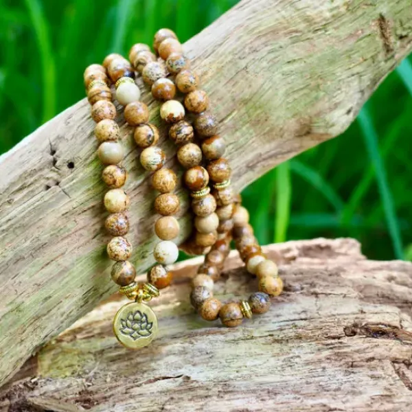 The TwoSisters Kettingen|Buddhist Malas-Jaspis Mala