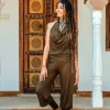 The TwoSisters Broeken|Broeken En Legging-Jumpsuit Om MY Groen