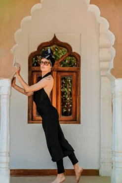 The TwoSisters Broeken|Broeken En Legging-Jumpsuit Om MY Zwart