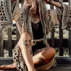 The TwoSisters Kaftan-Kimono Jurk Zahara gebroken wit