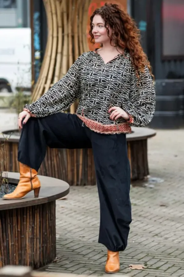 The TwoSisters Tops|Lange Mouw-Kira Blouse