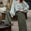 The TwoSisters Tops|Lange Mouw-Kira Blouse Khadi Katoen