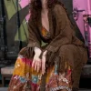 The TwoSisters Plus Size-Layla Kimono Warm bruin