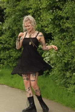 The TwoSisters Gypsy|Zomer-Litha Dress kort zwart