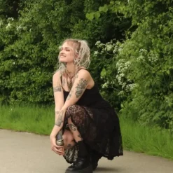 The TwoSisters Gypsy|Zomer-Litha Dress kort zwart