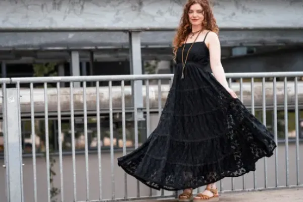 The TwoSisters Gypsy|Zomer-Litha Dress Lang Zwart