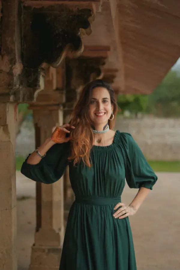 The TwoSisters Zwangerschapsjurk|Bohemian Trouwjurken-Luna Dress Groen