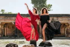 The TwoSisters Zwangerschapsjurk|Bohemian Trouwjurken-Luna Dress Rood