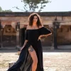 The TwoSisters Zwangerschapsjurk|Gypsy-Luna Dress Zwart