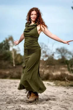 The TwoSisters Tops|Zomer-Luna Top Hoodie Groen