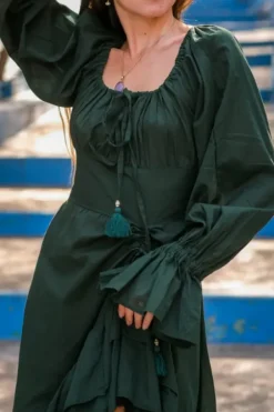 The TwoSisters Plus Size|Plus Size-Midi Vaiana Dress Groen