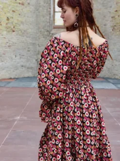 The TwoSisters Plus Size|Plus Size-Midi Vaiana Dress Print