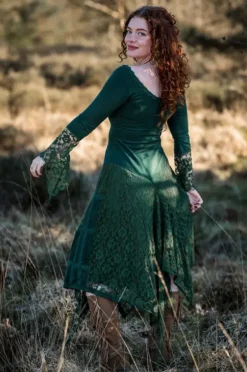 The TwoSisters Bohemian|Bohemian Jurken-Morgana Boho Jurk Groen