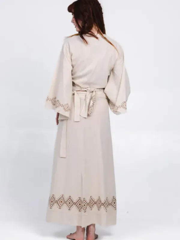 The TwoSisters Tops|Nomad Chic Collectie-Mystic Mesa wikkeltop Off White