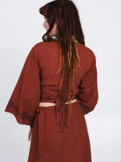 The TwoSisters Tops|Nomad Chic Collectie-Mystic Mesa Wikkeltop Terracotta