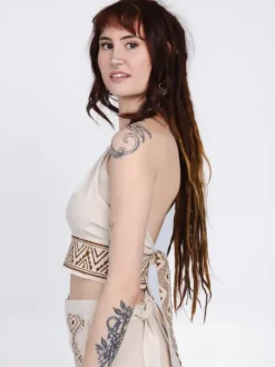 The TwoSisters Tops|Nomad Chic Collectie-Mystic Mesa Zomertop Gebroken Wit