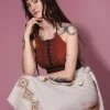 The TwoSisters Nomad Chic Collectie|Tops-Mystic Mesa Zomertop Terracotta