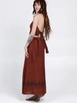 The TwoSisters Nomad Chic Collectie|Tops-Mystic Mesa Zomertop Terracotta