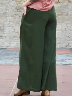 The TwoSisters Broeken|Broeken En Legging-Nova Broek Donkergroen