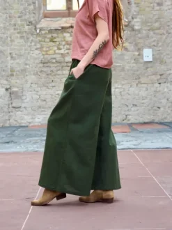 The TwoSisters Broeken|Broeken En Legging-Nova Broek Donkergroen