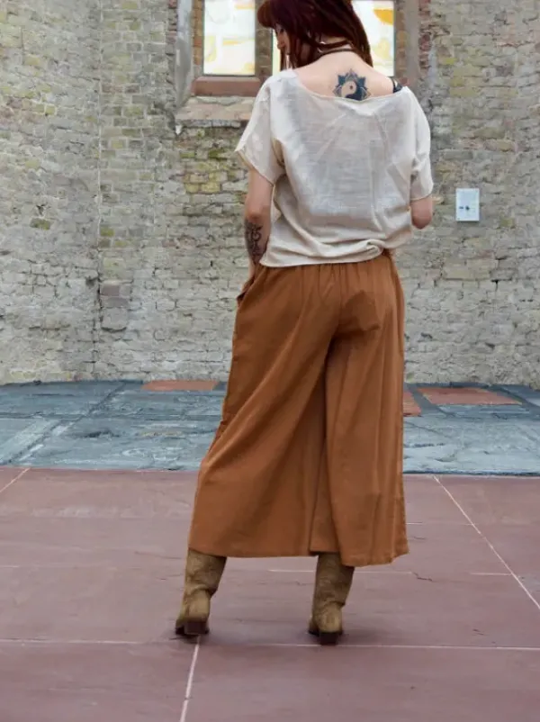 The TwoSisters Nomad Chic Collectie|Broeken-Nova Broek Licht Terracotta