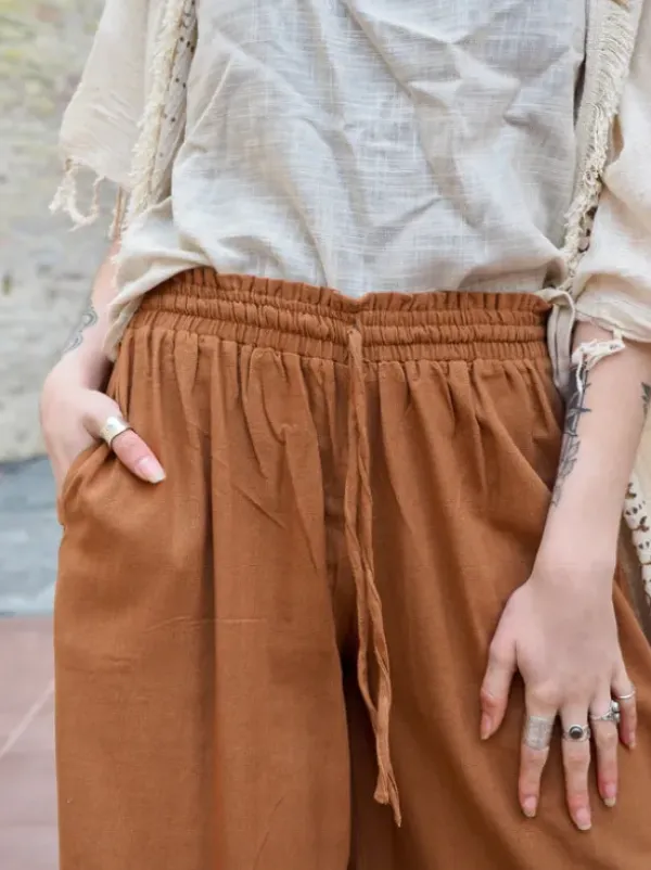 The TwoSisters Nomad Chic Collectie|Broeken-Nova Broek Licht Terracotta