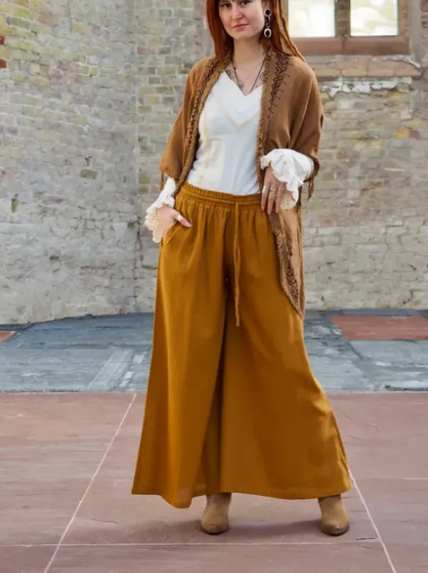 The TwoSisters Nomad Chic Collectie|Broeken-Nova Broek Oker