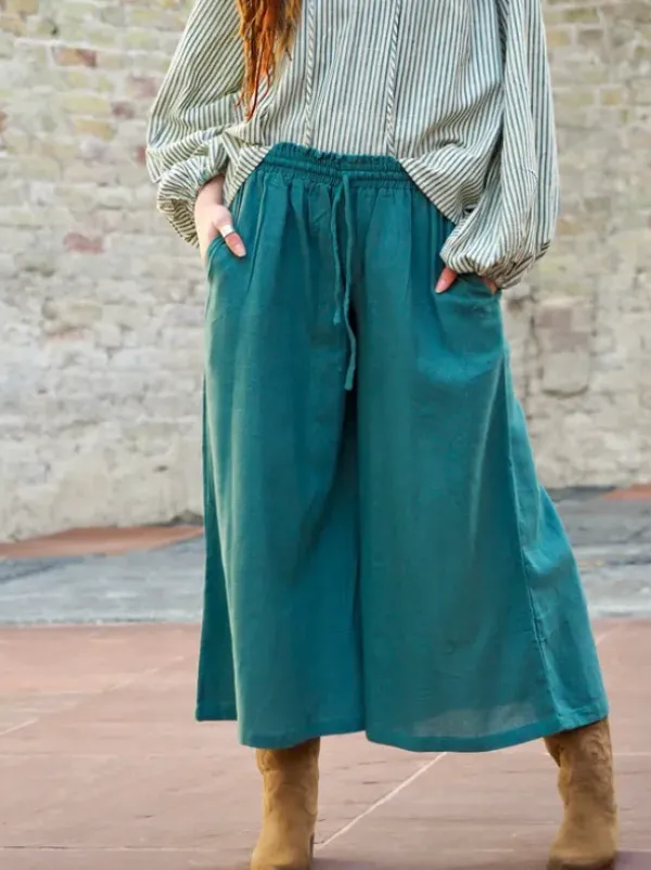 The TwoSisters Nomad Chic Collectie|Broeken-Nova Broek Petrol