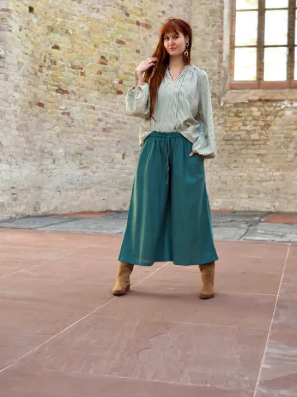 The TwoSisters Nomad Chic Collectie|Broeken-Nova Broek Petrol