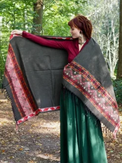 The TwoSisters Omslagdoeken|Omslagdoeken-Omslagdoek Fleece Bruin