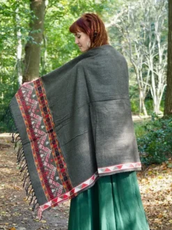 The TwoSisters Omslagdoeken|Omslagdoeken-Omslagdoek Fleece Bruin