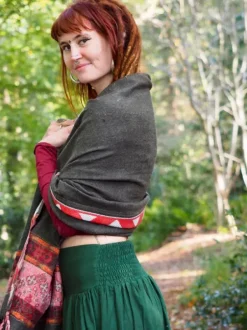 The TwoSisters Omslagdoeken|Omslagdoeken-Omslagdoek Fleece Bruin