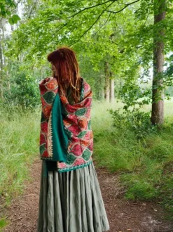 The TwoSisters Omslagdoeken|Omslagdoeken-Omslagdoek India Groen