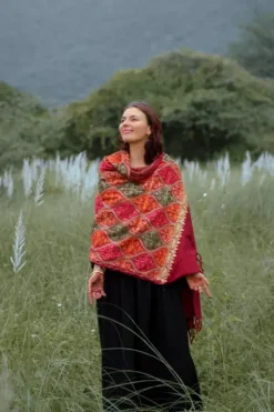 The TwoSisters Omslagdoeken|Omslagdoeken-Omslagdoek India Marroon