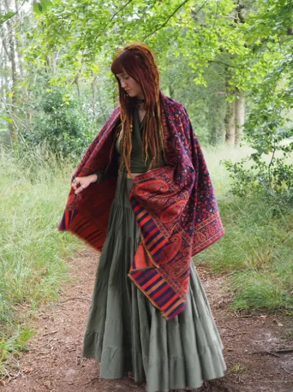 The TwoSisters Omslagdoeken|Omslagdoeken-Omslagdoek Paisley Donkerblauw