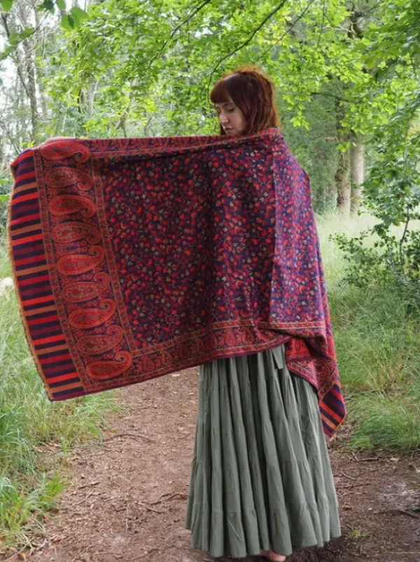 The TwoSisters Omslagdoeken|Omslagdoeken-Omslagdoek Paisley Donkerblauw