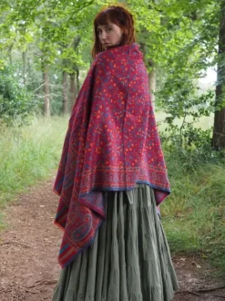 The TwoSisters Omslagdoeken|Omslagdoeken-Omslagdoek Paisley Marroon rood