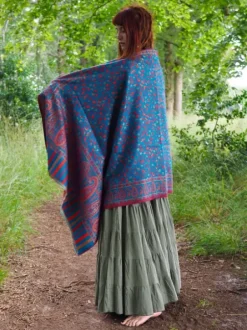 The TwoSisters Omslagdoeken|Omslagdoeken-Omslagdoek Paisley Turquoise