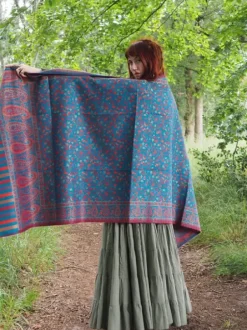 The TwoSisters Omslagdoeken|Omslagdoeken-Omslagdoek Paisley Turquoise