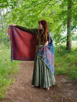 The TwoSisters Omslagdoeken|Omslagdoeken-Omslagdoek Paisley Turquoise
