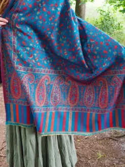 The TwoSisters Omslagdoeken|Omslagdoeken-Omslagdoek Paisley Turquoise