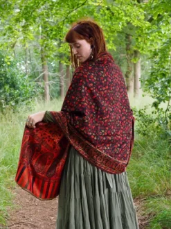 The TwoSisters Omslagdoeken|Omslagdoeken-Omslagdoek Paisley Zwart