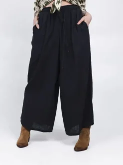 The TwoSisters Broeken|Broeken En Legging-Palazzo broek Antraciet
