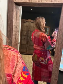 The TwoSisters Kantha|Kantha Lang-Patchwork Kantha Kimono 58