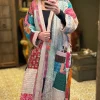 The TwoSisters Kantha|Kantha Lang-Patchwork Kantha Kimono 60