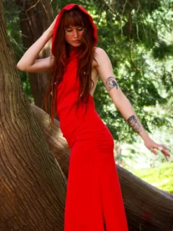 The TwoSisters Gypsy|Zomer-Pax Jurk Knal Rood