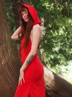 The TwoSisters Gypsy|Zomer-Pax Jurk Knal Rood