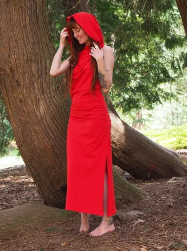 The TwoSisters Gypsy|Zomer-Pax Jurk Knal Rood
