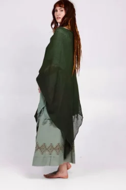 The TwoSisters Plus Size-Poncho Groen