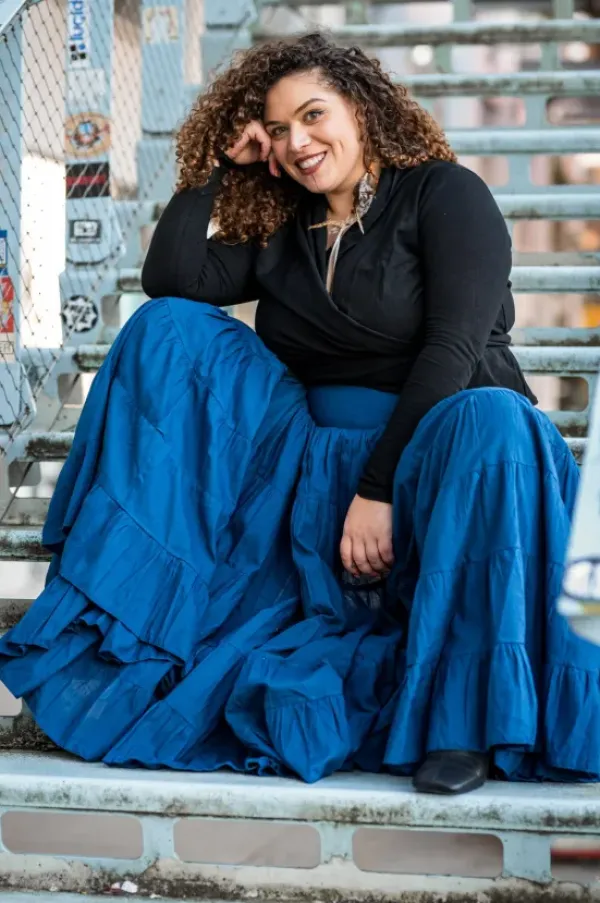 The TwoSisters Gypsy|Gypsy Rokken-Real Gypsy Rok Blauw (0ok extra breed)